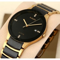 Rado Centrix Jubile Golden Black Dial Watch
